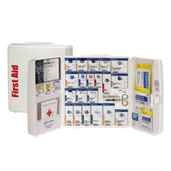 First Aid Only 50 Person Large Plastic Smart Compliance First Aid Food Service Cabinet without Medications