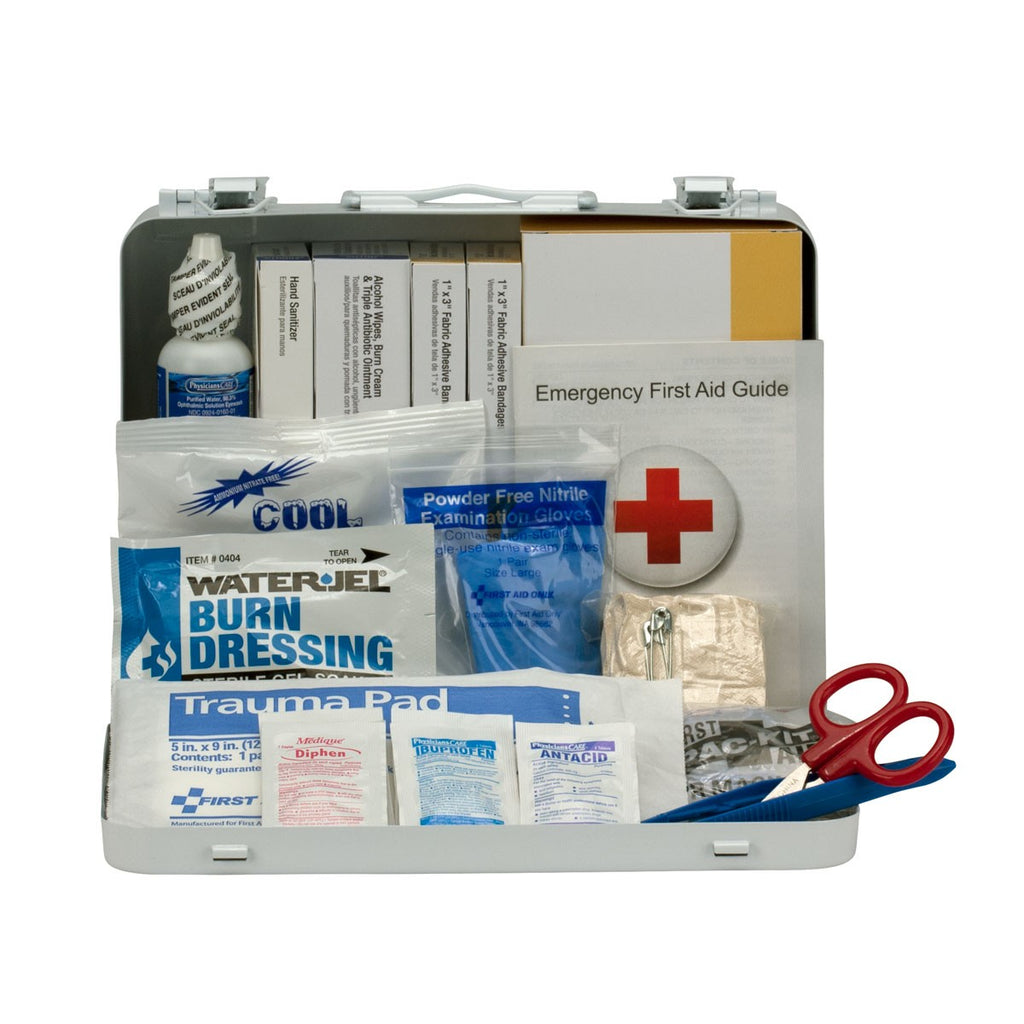 First Aid Only 25 Person Vehicle ANSI A+ First Aid Kit, Metal Weatherproof Case