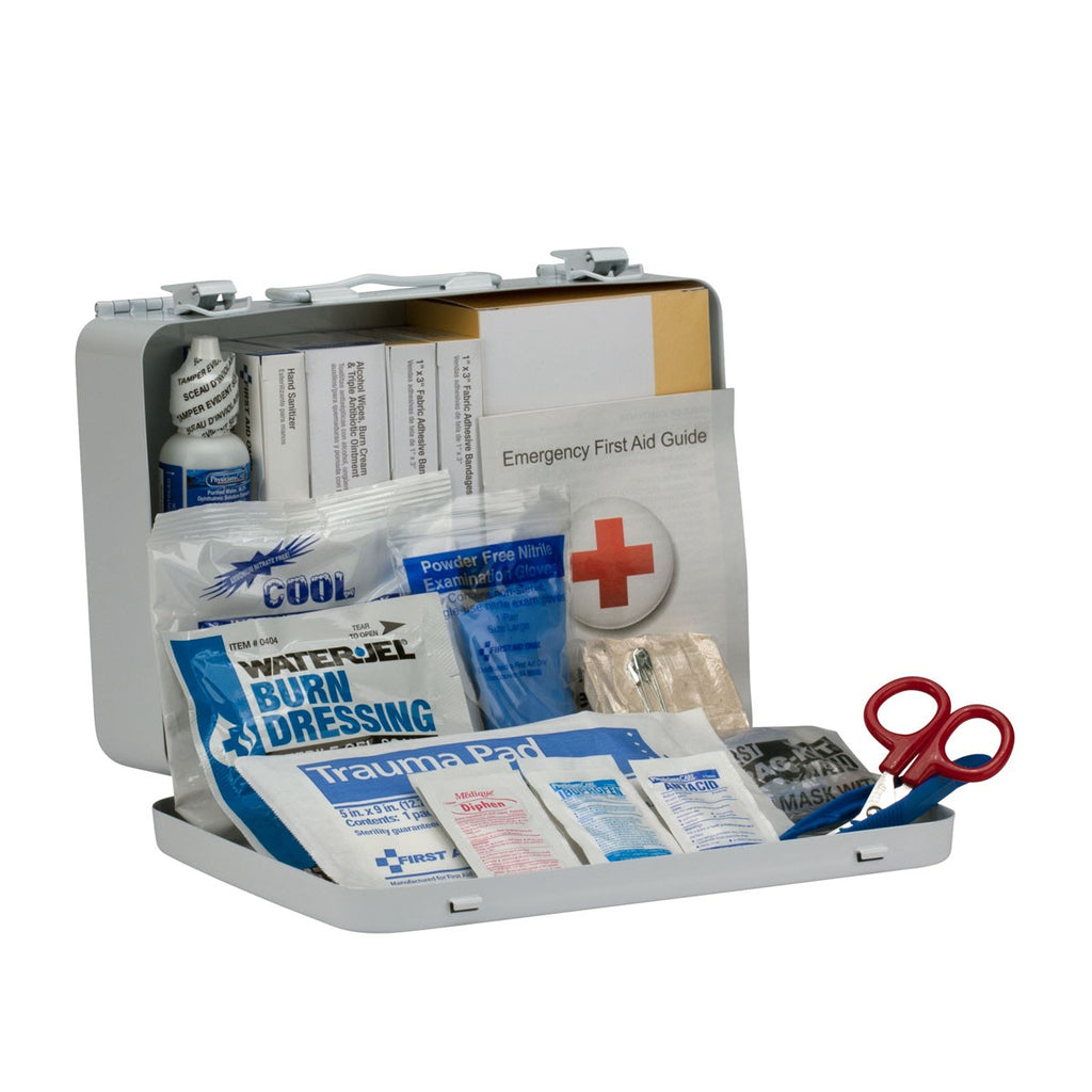 First Aid Only 25 Person Vehicle ANSI A+ First Aid Kit, Metal Weatherproof Case