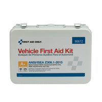 First Aid Only 25 Person Vehicle ANSI A+ First Aid Kit, Metal Weatherproof Case(Pack of 6)