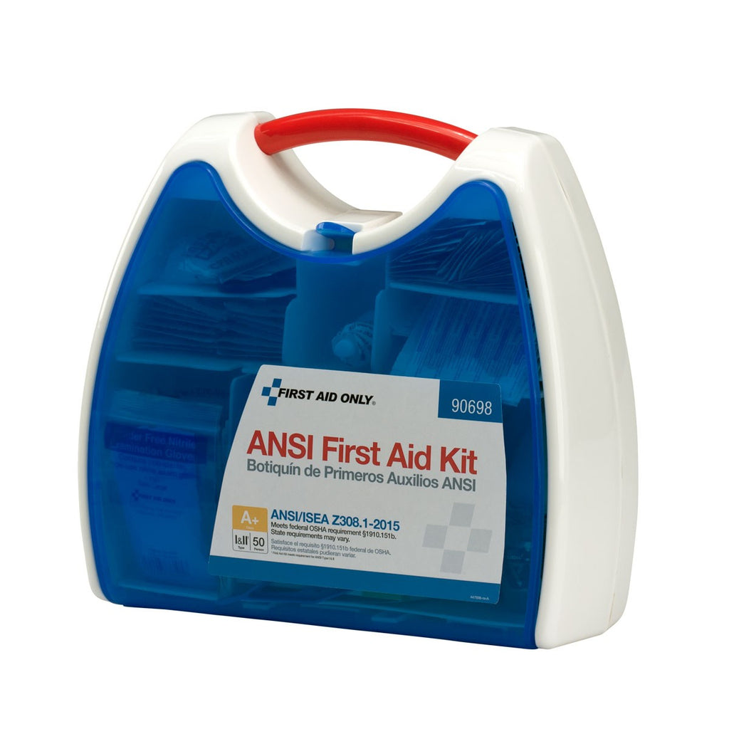 First Aid Only 50 Person Ready Care | ANSI A+ Compliant Large First Aid Kit Plastic Case