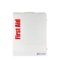 First Aid Only 150 Person XL Metal Smart Compliance First Aid Cabinet with Medication and Custom Logo (Pack of 5)