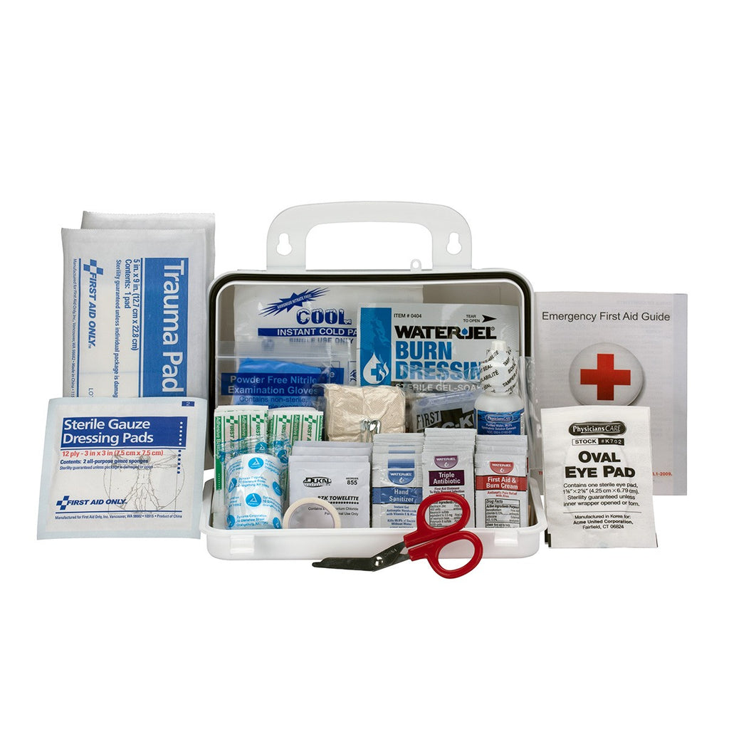 First Aid Only 10 Person Bulk Plastic ANSI A First Aid Kit