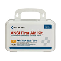 First Aid Only 10 Person Bulk Plastic ANSI A, First Aid Kit(Pack of 15)