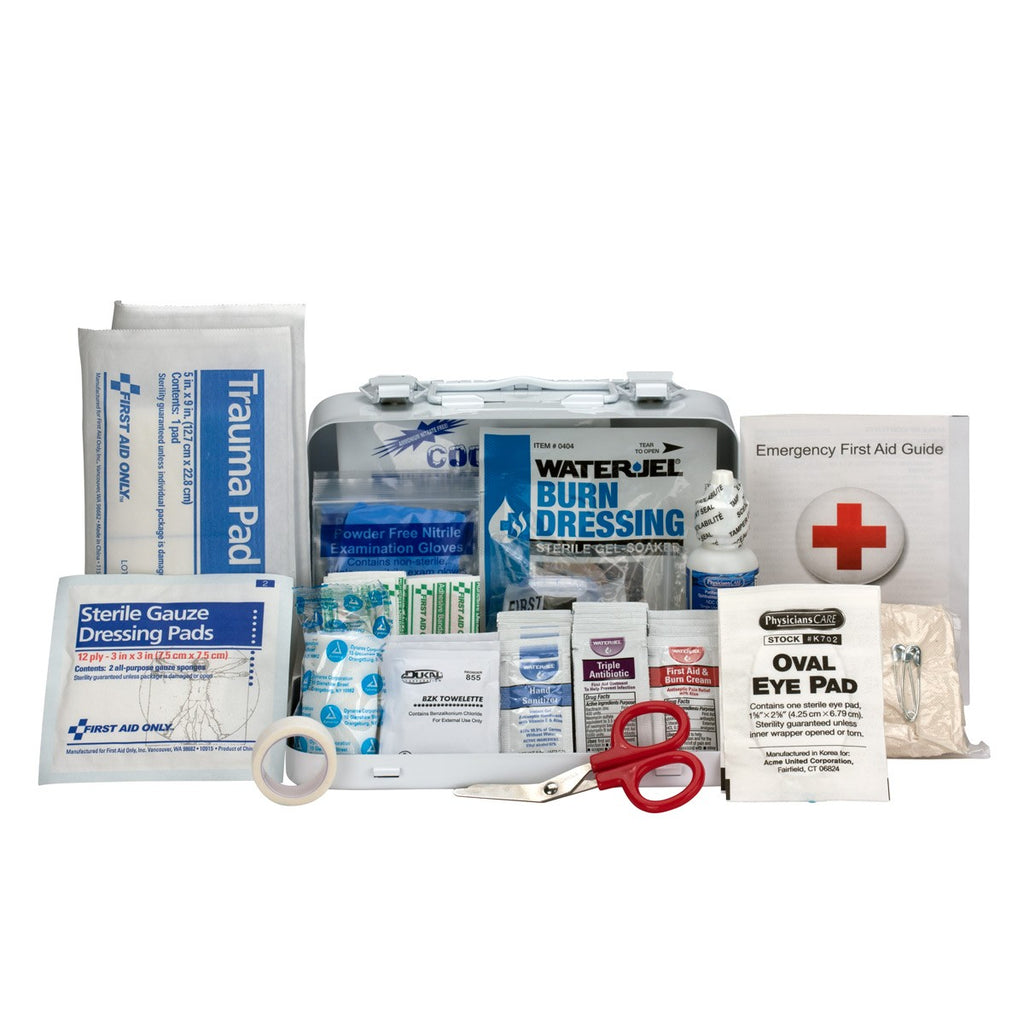 First Aid Only 10 Person ANSI A First Aid Kit in Durable Metal Case