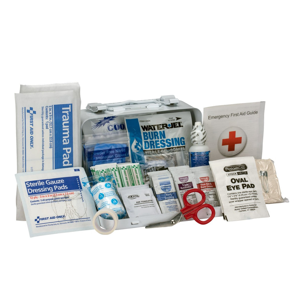 First Aid Only 10 Person ANSI A First Aid Kit in Durable Metal Case