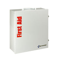 First Aid Only 100 Person 3 Shelf First Aid Metal Cabinet, ANSI B+, Type I and II, without Medications