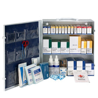 First Aid Only 100 Person 3 Shelf First Aid Metal Cabinet, ANSI B+, Type I and II, without Medications