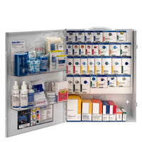 First Aid Only 150 Person XL Metal Smart Compliance Food Service First Aid Cabinet without Medications