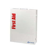 First Aid Only 150 Person XL Metal Smart Compliance Food Service First Aid Cabinet without Medications and with Custom Logo (Case of 5)