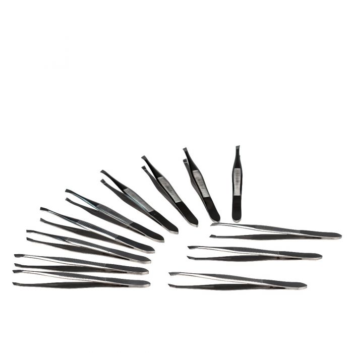 First Aid Only Stainless Steel 3.5" Forceps | 12 Count Bulk Pack
