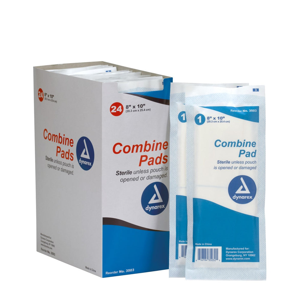 First Aid Only 8" x 10" Trauma Pad | High-Capacity Absorbent Dressing, 24 Per Box