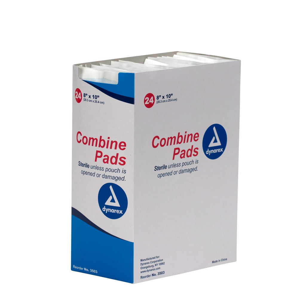 First Aid Only 8" x 10" Trauma Pad | High-Capacity Absorbent Dressing, 24 Per Box
