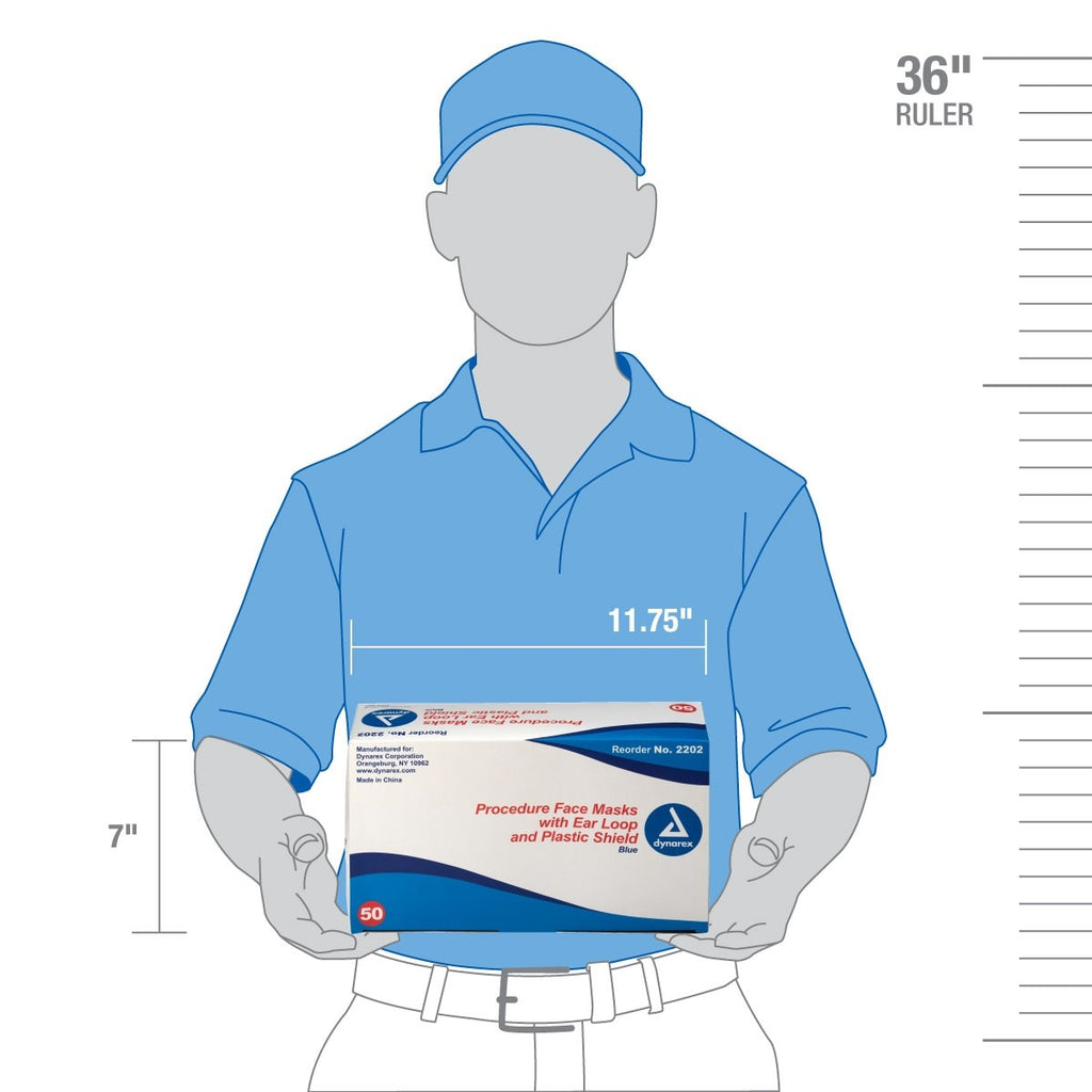 First Aid Only Eye Cover With Ear Loop Mask, 50 Per Box