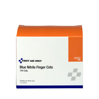First Aid Only Nitrile Finger Cots, 144 per Box(Pack of 20)