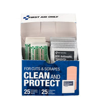 First Aid Only Clean and Protect Wound Care Kit(Pack of 50)