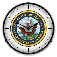 Department of the Navy, USA 14" LED Wall Clock