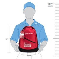 First Aid Only 2 Person Emergency Preparedness Hurricane Backpack(Pack of 3)