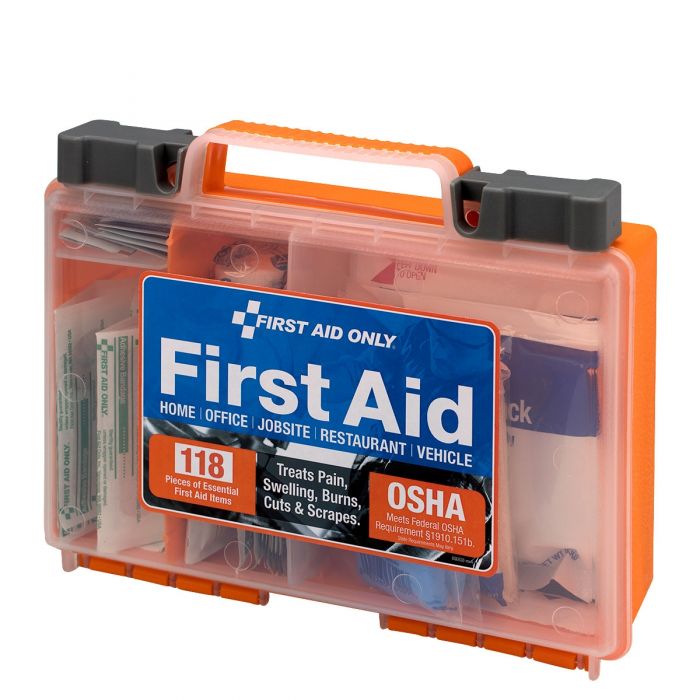 First Aid Only 25-Person Clear Front Cover First Aid Kit | 118 Pieces