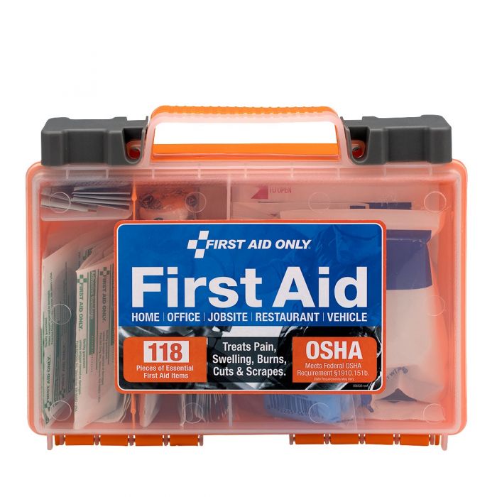 First Aid Only 25-Person Clear Front Cover First Aid Kit | 118 Pieces