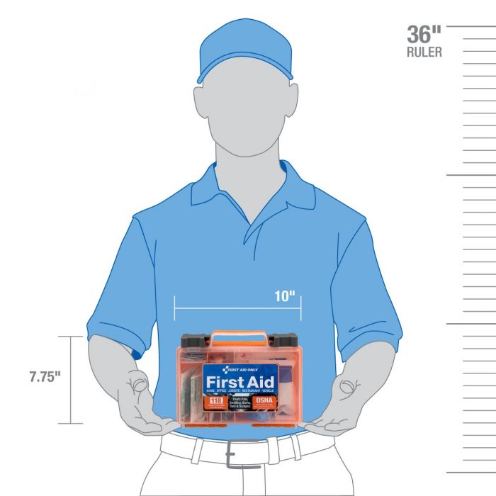 First Aid Only 25-Person Clear Front Cover First Aid Kit | 118 Pieces