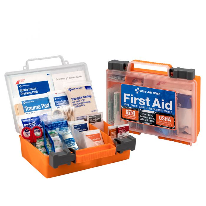 First Aid Only 25-Person Clear Front Cover First Aid Kit | 118 Pieces
