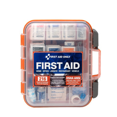 First Aid Only 50 Person ANSI A+ 216 Piece First Aid Kit, Plastic