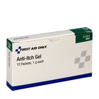 First Aid Only Anti-Itch Gel, 12 Per Box (Pack of 750