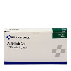 First Aid Only Anti-Itch Gel, 12 Per Box (