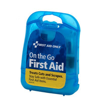 First Aid Only 29 Piece Mini Clear Blue Plastic First Aid Kit(Pack of 100)