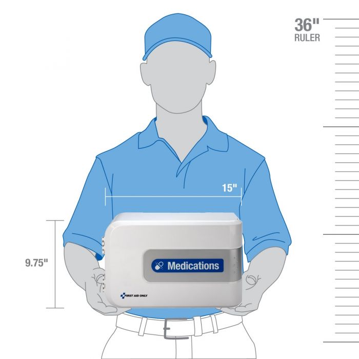 First Aid Only SmartCompliance Comprehensive Workplace Medication Station