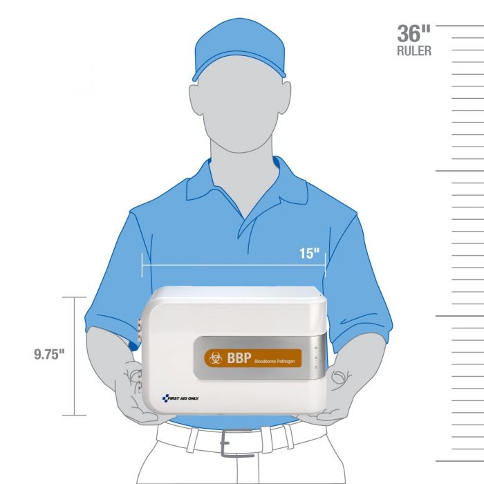 First Aid Only SmartCompliance Bloodborne Pathogen (BBP) and Bodily Fluid Spill Station