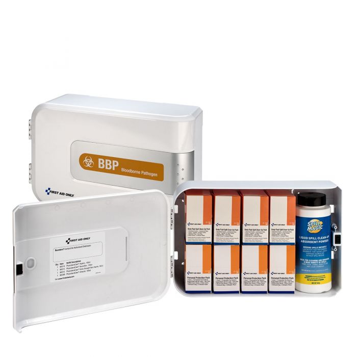 First Aid Only SmartCompliance Bloodborne Pathogen (BBP) and Bodily Fluid Spill Station