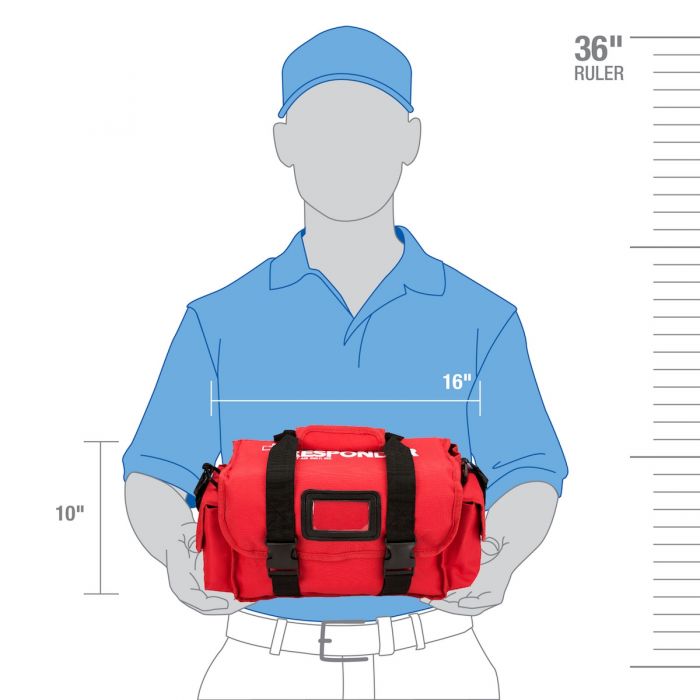 First Aid Only Deluxe First Responder Kit | 172-Piece Emergency Trauma System