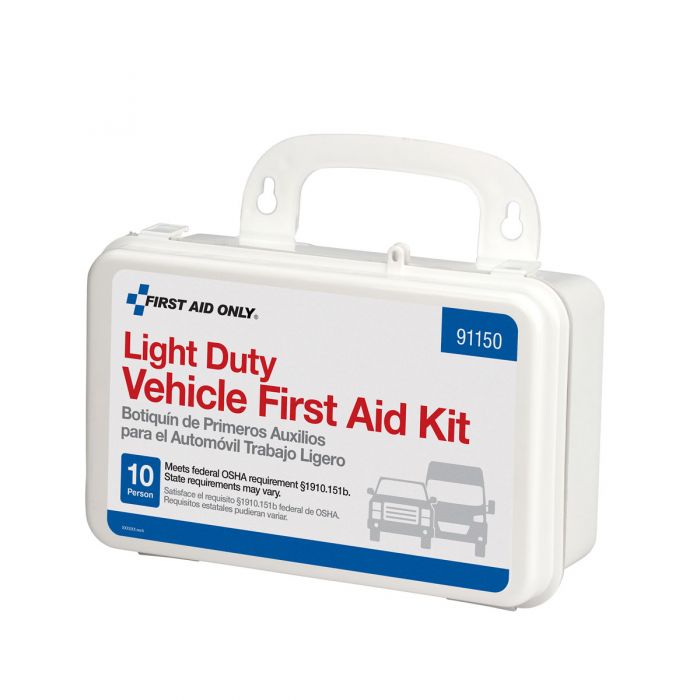 First Aid Only 10 Person Plastic Light Duty Vehicle First Aid Kit
