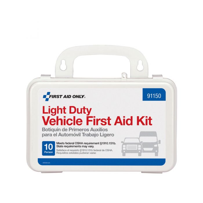 First Aid Only 10 Person Plastic Light Duty Vehicle First Aid Kit
