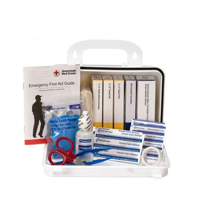 First Aid Only 10 Person Plastic Light Duty Vehicle First Aid Kit