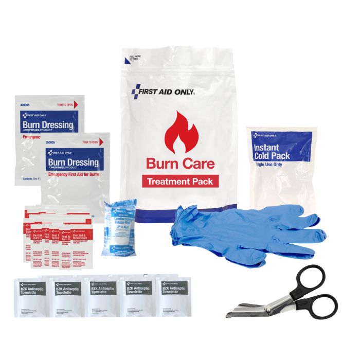 First Aid Only Burn Care Treatment Triage Pack | Thermal Injury Response Module
