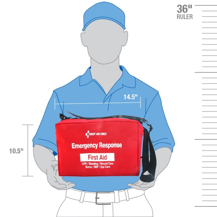 First Aid Only Emergency Response Bag - Professional Trauma and Medical Stabilization Kit