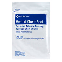 First Aid Only Vented Chest Seal(Pack of 30)