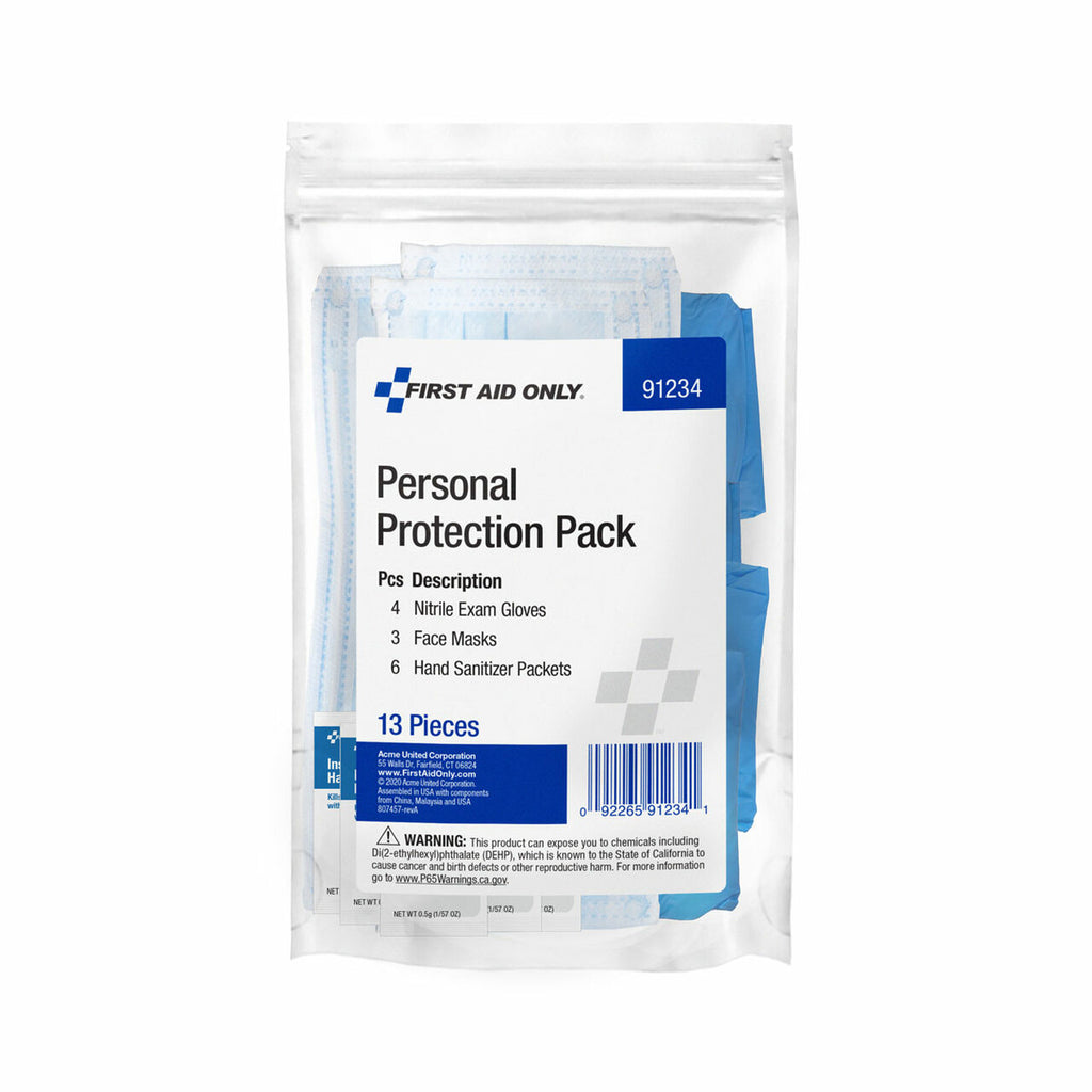 First Aid Only Personal Protection Pack (5-Piece PPE Set)