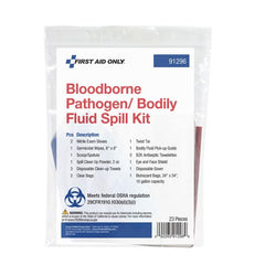 First Aid Only Bloodborne Pathogen/Bodily Fluid Spill Kit, Zippy Bag