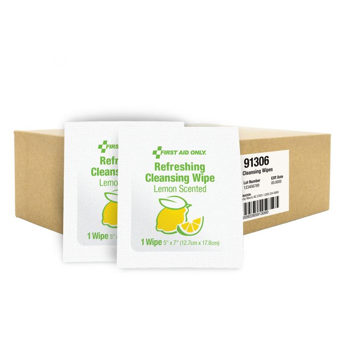 First Aid Only 91306 Refreshing Cleansing Wipes | 1000-Count Bulk Hygiene Solution
