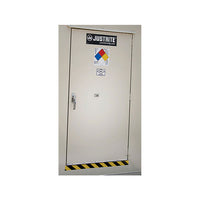 Justrite Door Upgrade, 54" Single Door, Non-Combustible Lockers, 6-16 Drum