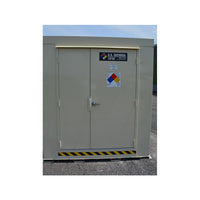 Justrite Door Upgrade, 60" Double Door, Fire-Rated Lockers, 6-16 Drum