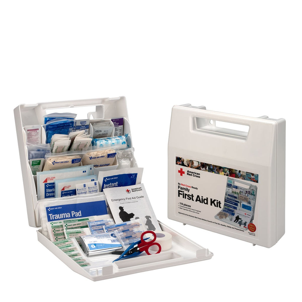 First Aid Only American Red Cross Deluxe Family First Aid Kit, Plastic Case