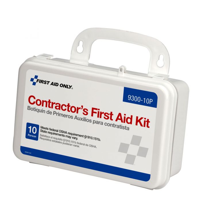 First Aid Only 10 Person OSHA Contractor First Aid Kit, Plastic Case