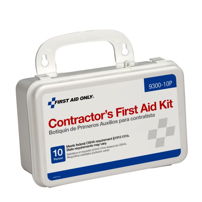 First Aid Only 10 Person OSHA Contractor First Aid Kit, Plastic Case