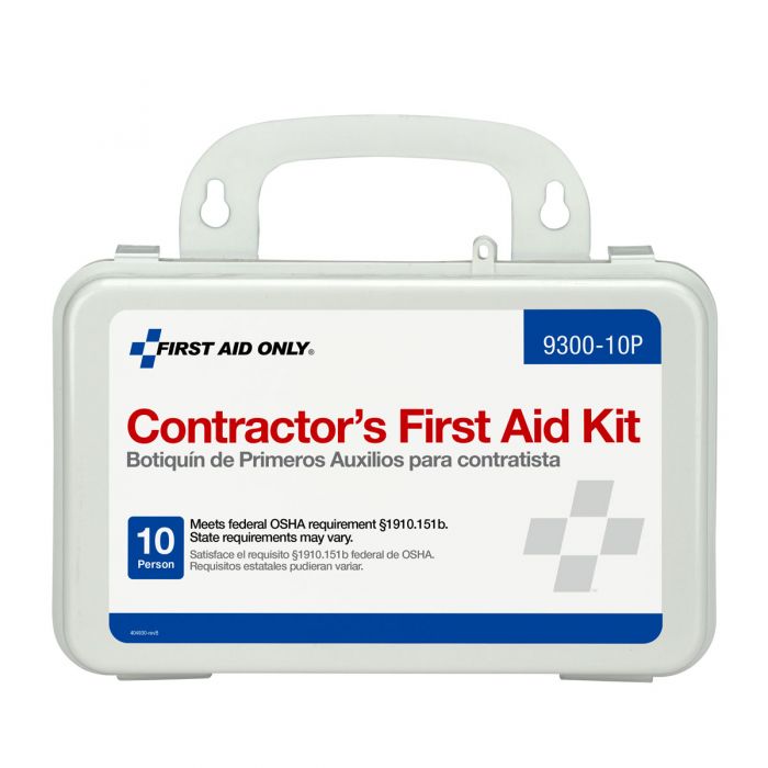 First Aid Only 10 Person OSHA Contractor First Aid Kit, Plastic Case