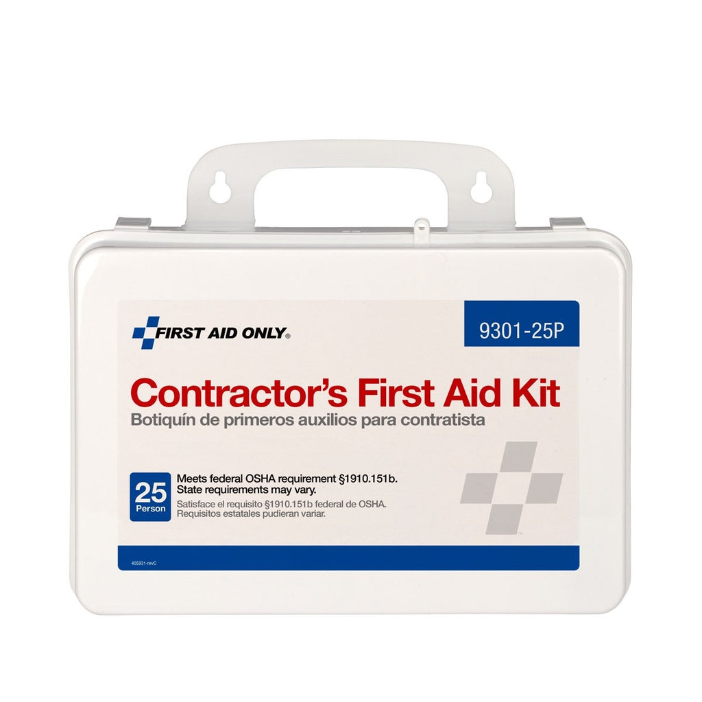 First Aid Only 25 Person Contractor First Aid Kit, Plastic Case